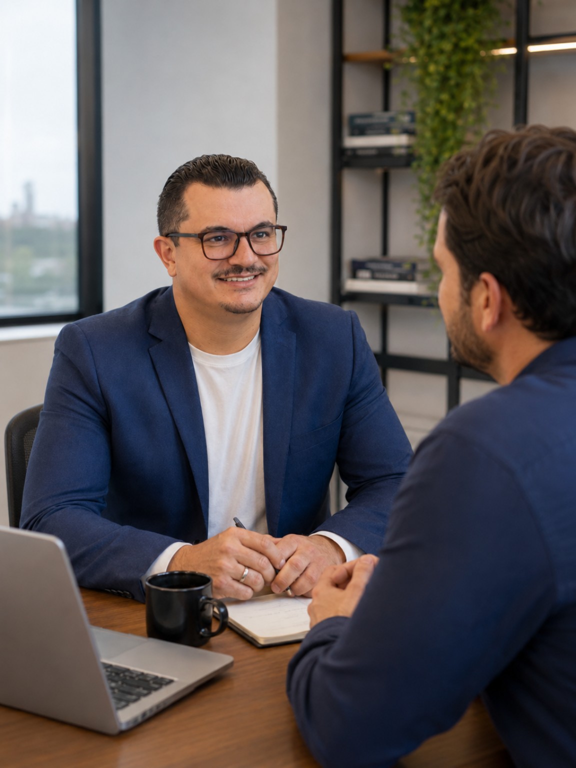 Breno em uma conversa de consultoria